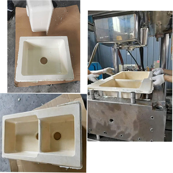 石英石水槽生產過程 SMC洗手盆生產過程